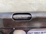 COLT Model 1903 Pocket Hammer 38 auto British marked - 4 of 13