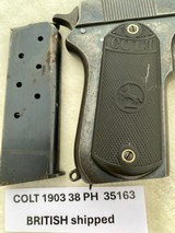 COLT Model 1903 Pocket Hammer 38 auto British marked - 5 of 13