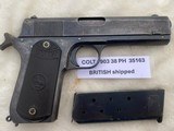 COLT Model 1903 Pocket Hammer 38 auto British marked - 12 of 13
