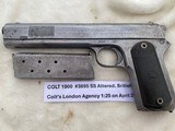 COLT Model 1900 38 auto BRITISH Shipped mfg'd 1902 - 6 of 12