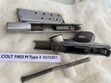 COLT 1903 Pocket Hammerless Type 3 Model M Nickel Matching - 15 of 15
