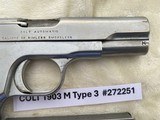 COLT 1903 Pocket Hammerless Type 3 Model M Nickel Matching - 7 of 15