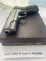 Colt 1903 Model M 32 acp Type lll w/ box - 3 of 12