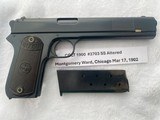 COLT 1900 38 auto sn# 3703 Matching with Letter