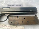 Colt 1902 Military Mexican shipped Pearl Grips with Colt Archive Letter - 12 of 13