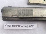COLT 1902 SPORTING 38 auto from 1903 - 7 of 12 COLT 1902 SPORTING 38 auto from 1903 - 7 of 12