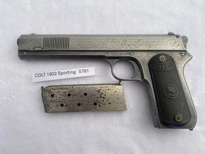 COLT 1902 SPORTING 38 auto from 1903