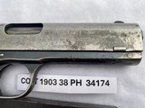 COLT 1903 Pocket Hammer 38 acp auto - 10 of 12