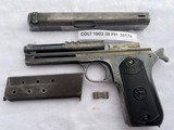 COLT 1903 Pocket Hammer 38 acp auto - 5 of 12
