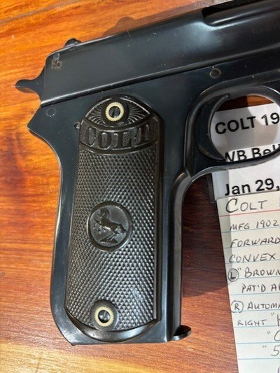 COLT 1900 38 automatic pistol mfg 1902 - Image 5 of 14