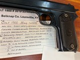 COLT 1900 38 automatic pistol mfg 1902 - Image 3 of 14
