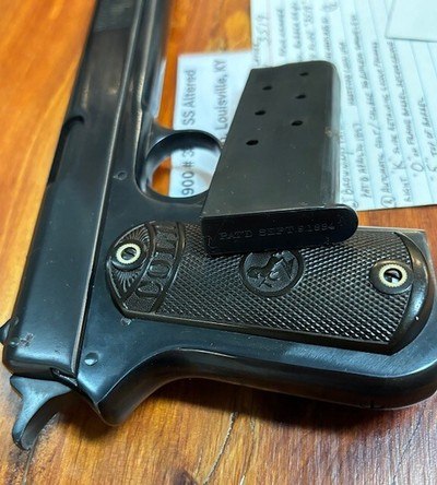COLT 1900 38 automatic pistol mfg 1902 - Image 7 of 14