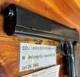 COLT 1900 38 automatic pistol mfg 1902 - Image 6 of 14