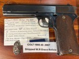 COLT 1905 45 auto pre 1911 NICE