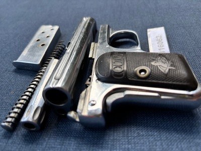 COLT 1908 Model N Nickel Vest Pocket 25 early - Image 8 of 9