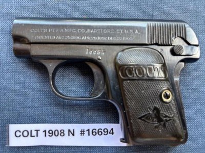 COLT Model N 1908 25 Vest Pocket - Image 2 of 11