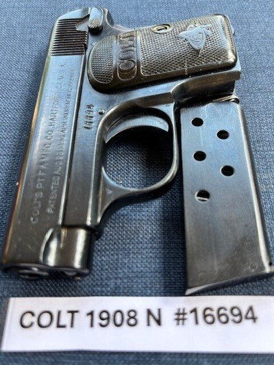 COLT Model N 1908 25 Vest Pocket - Image 3 of 11