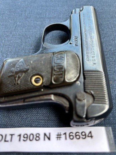 COLT Model N 1908 25 Vest Pocket - Image 10 of 11
