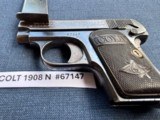 COLT 1908 Model N Vest Pocket nice - Image 3 of 12