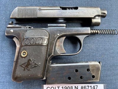 COLT 1908 Model N Vest Pocket nice - Image 9 of 12