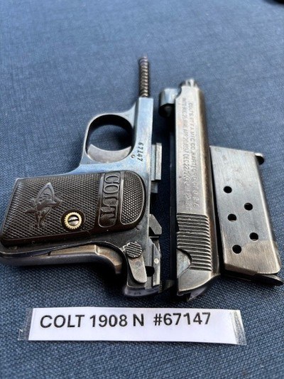 COLT 1908 Model N Vest Pocket nice - Image 5 of 12