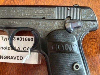 ENGRAVED COLT 1908 380 Model M Pocket Hammerless - Image 15 of 15
