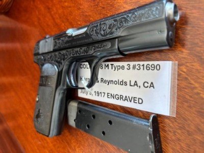 ENGRAVED COLT 1908 380 Model M Pocket Hammerless - Image 12 of 15
