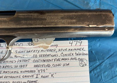 COLT 1900 First Year. Early serial number. Shipped to Browning - Image 4 of 13