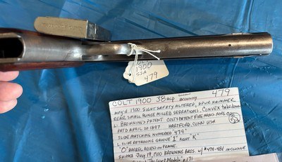 COLT 1900 First Year. Early serial number. Shipped to Browning - Image 12 of 13