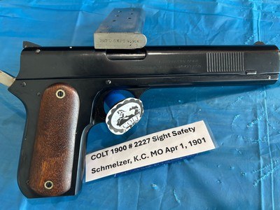 COLT 1900 Auto Sight Safety 38acp w Letter RARE - Image 2 of 15