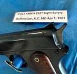 COLT 1900 Auto Sight Safety 38acp w Letter RARE - Image 3 of 15