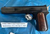 COLT 1900 Auto Sight Safety 38acp w Letter RARE - Image 1 of 15