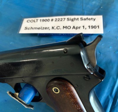 COLT 1900 Auto Sight Safety 38acp w Letter RARE - Image 3 of 15