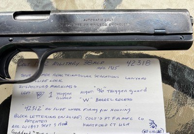 COLT 1902 Military 38 auto Special Order - Image 7 of 14