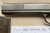 COLT 1902 Sporting 38 auto Rare variation - Image 2 of 15