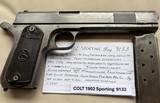 COLT 1902 Sporting 38 auto Rare variation - Image 5 of 15
