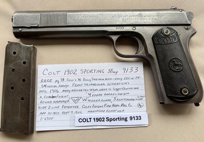 COLT 1902 Sporting 38 auto Rare variation - Image 1 of 15