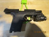 Smith & Wesson M&P Shield EZ pistol (2.0) in 9mm with TLR 7 Streamlight powerful tactical light - 4 of 6