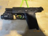 Smith & Wesson M&P Shield EZ pistol (2.0) in 9mm with TLR 7 Streamlight powerful tactical light - 3 of 6