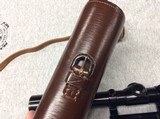 EXTREMELY RARE Paul Jaeger Side Mount with Weaver All American 4 power scope and original leather carry case! - 6 of 9