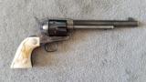 Colt Single Action Army Revolver .45 Long Colt 7.5" Barrel 1913 Ship Date Serial With Paperwork Custom Ivory Handles & Holster - 1 of 14