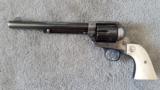 Colt Single Action Army Revolver .45 Long Colt 7.5" Barrel 1913 Ship Date Serial With Paperwork Custom Ivory Handles & Holster - 7 of 14