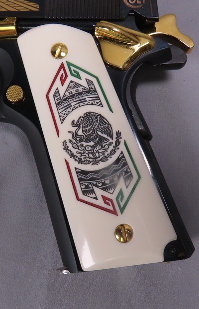 Colt 1911 BANDERA De Mexico 38 Super 51 OF 500 - Image 5 of 13