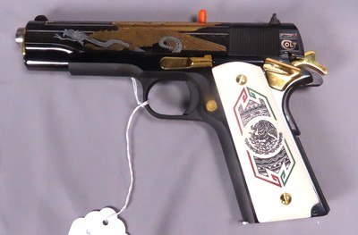 Colt 1911 BANDERA De Mexico 38 Super 51 OF 500 - Image 4 of 13