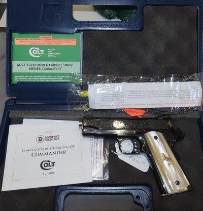 Colt Combat Commander MK IV Series 70 Model O Samuel Colt Limited Edition 1911 - Image 13 of 14