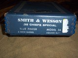 S&W FACTORY BOX FOR MODEL 36 .38 CHIEFS SPECIAL 2 INCH BBL, SQUARE BUTT - 6 of 6