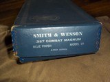 S&W FACTORY BOX FOR 357 COMBAT MAGNUM MODEL 19 4 INCH BARREL - 4 of 6