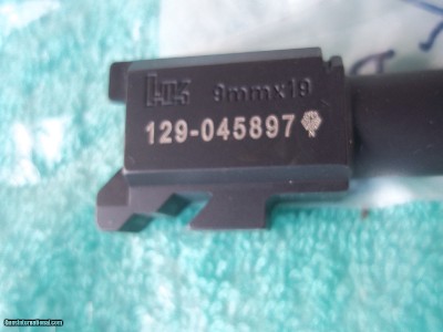 H&K P30 REGULAR 9MMX19MM BARREL ONLY