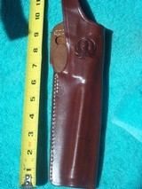 RUGER MKIV 22/45 SNAP OFF LEATHER HOLSTER FOR 6 7/8 BBL BY TRIPLE K - 1 of 3