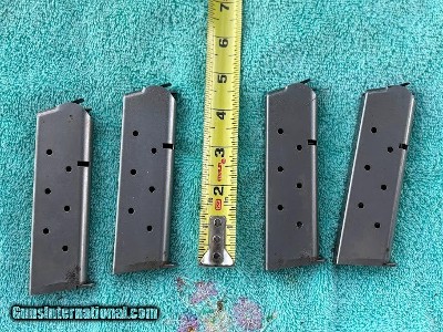 COLT FACTORY 1911 45 ACP 8 RD STAINLESS MAG/S MARKED "G"